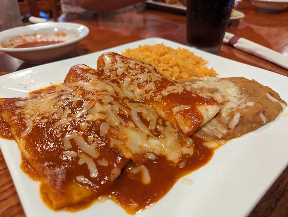 Dinner Combo Enchilada Rice and Beans